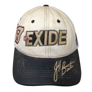 Exide NASCAR 2000 Jeff Burton Baseball Cap White OS Adjustable Roush Racing